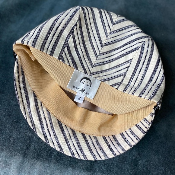 Vintage Eugenia Kim Newsboy Greek Sailor Baker Boy Style Cabbie Hat - Picture 5 of 5